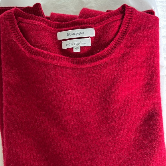 Red cashmere sweater - Picture 8 of 10